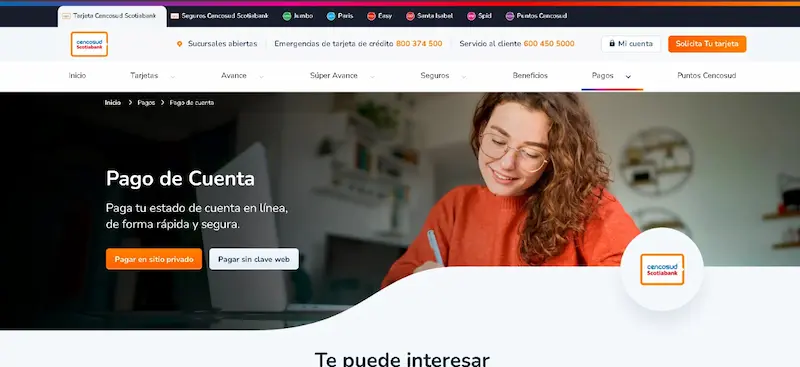 pagar cencosud en sucursal
