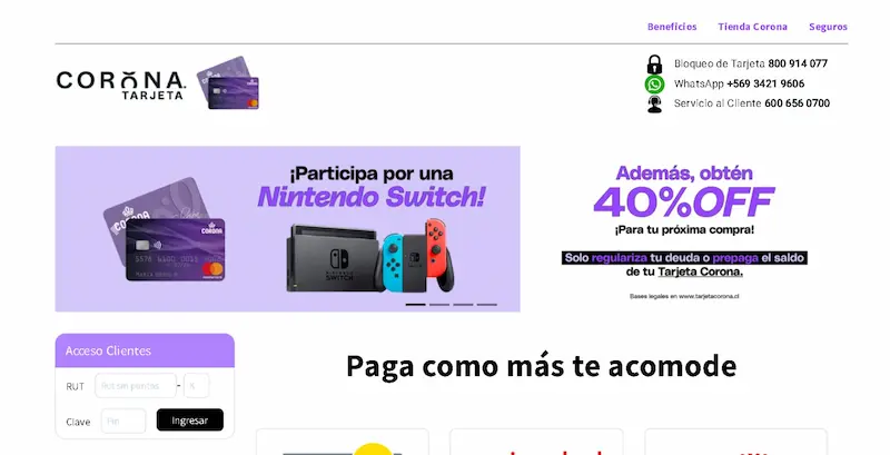 tarjeta corona solicitar